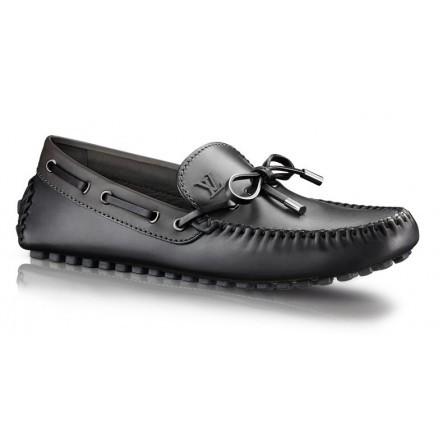 louis vuitton lv arizona black driving moccasin italian leather shoes – All  Travel Essentials