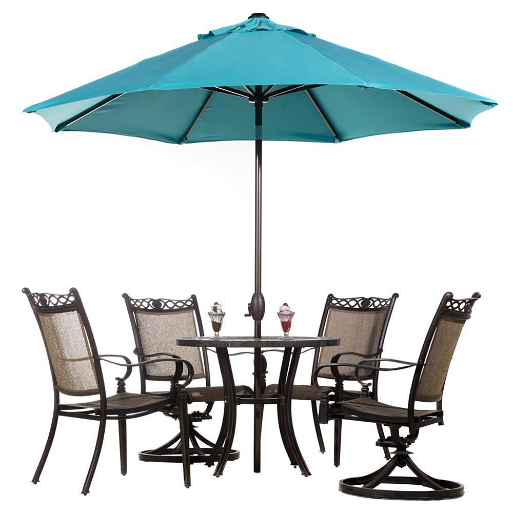 Abba Patio 9 Round Outdoor Market Umbrella With Auto Tilt And Crank All Travel Essentials