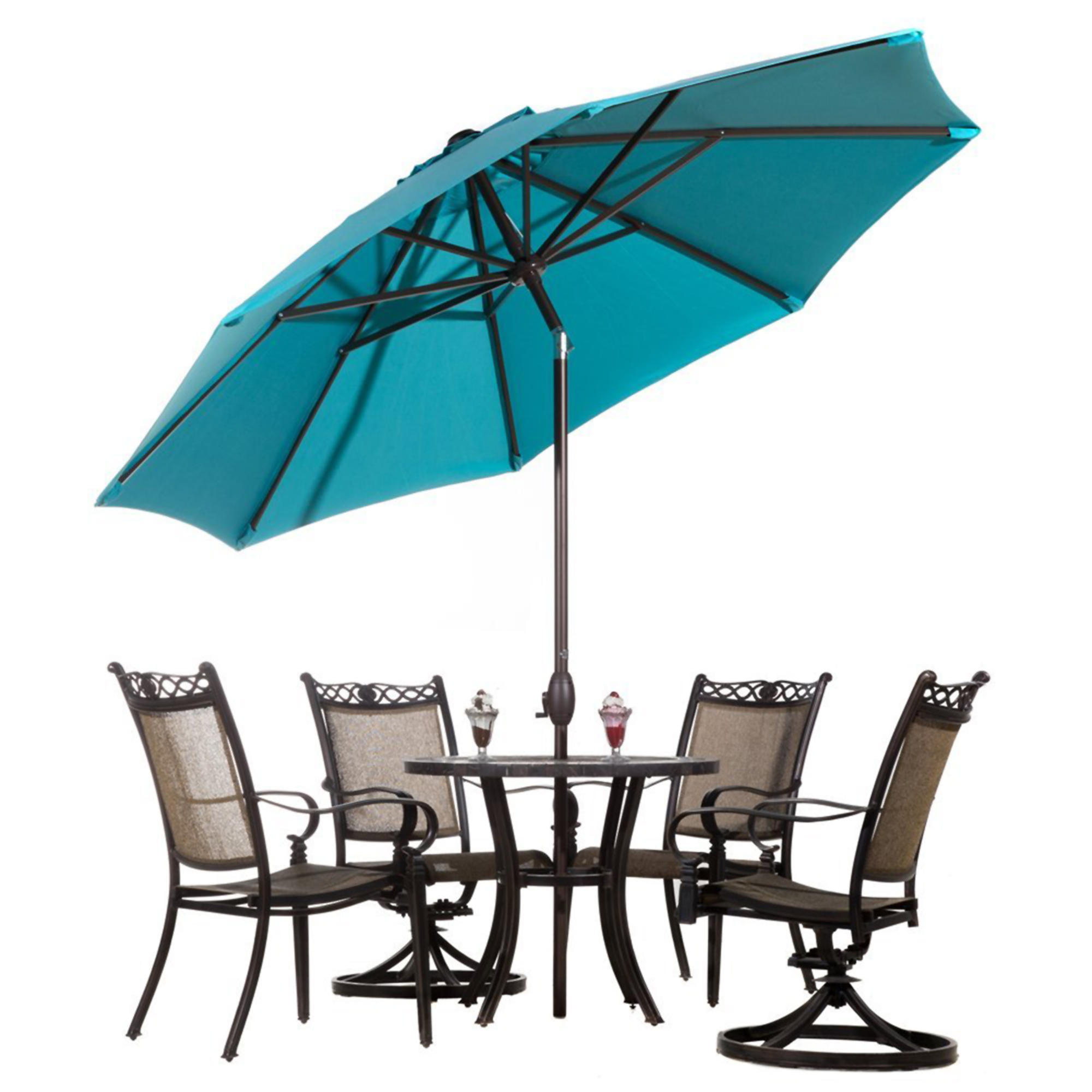 Abba Patio 9 Round Outdoor Market Umbrella With Auto Tilt And Crank All Travel Essentials