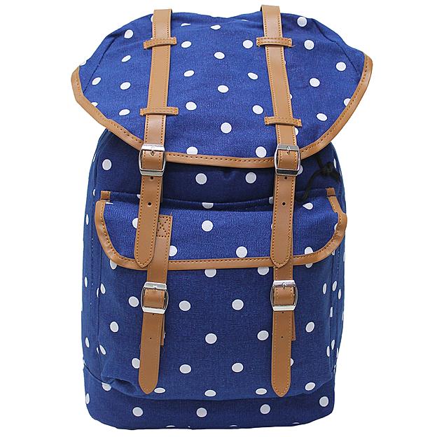 navy canvas backpack