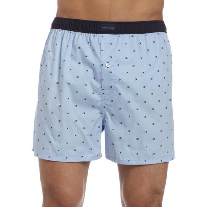 Tommy Hilfiger Micro Flag Printed Men's Boxer Shorts - Size (Large) (Covington Blue) - All Travel Essentials