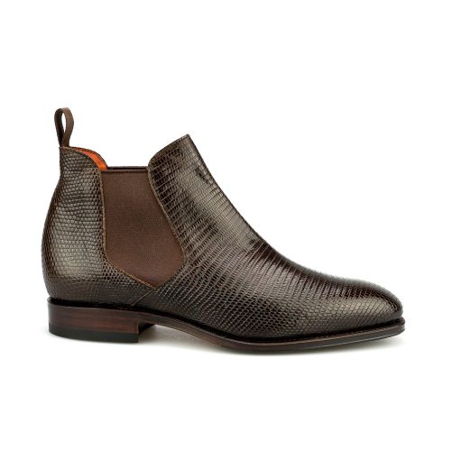 CHELSEA BOOTS 1208 HILLS CHELSEA ANKLE BOOT IN BROWN LIZARD - Image 3