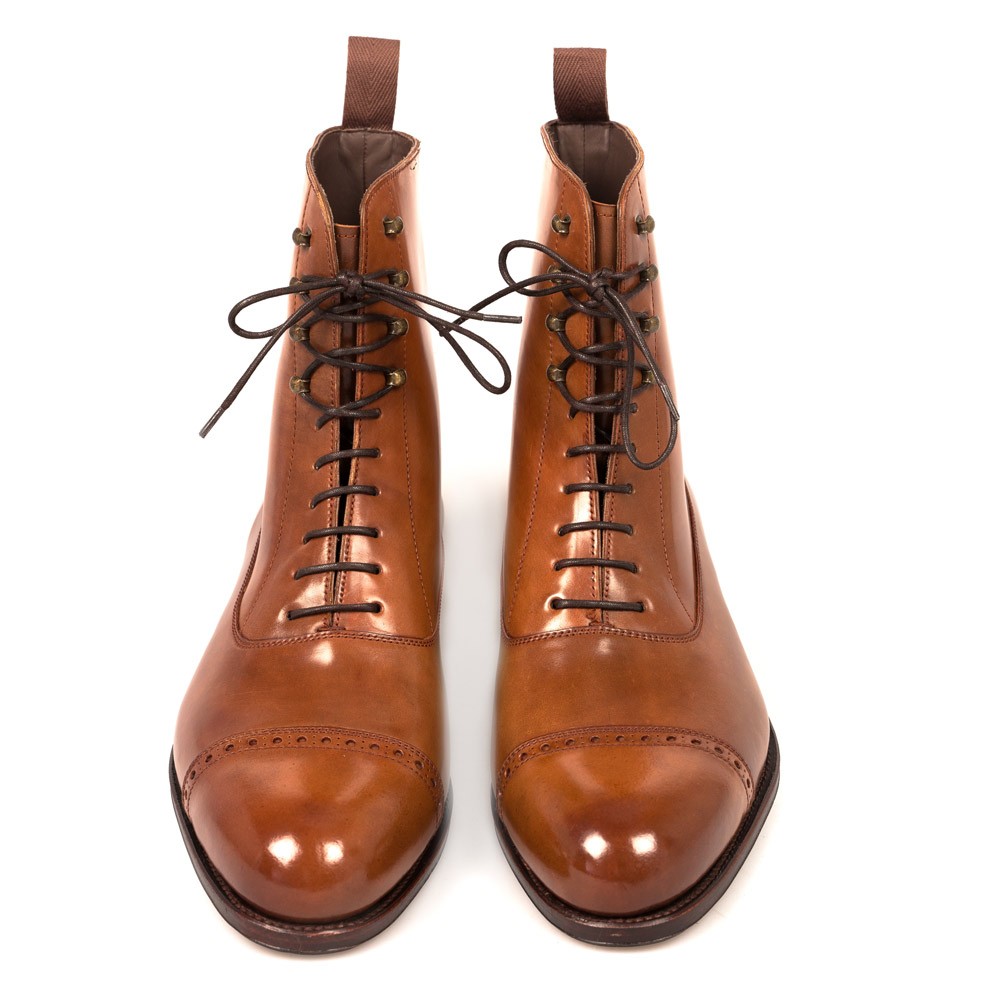 CORDOVAN BALMORAL BOOTS 80092 FOREST BALMORAL BOOTS IN BOURBON CORDOVAN ...