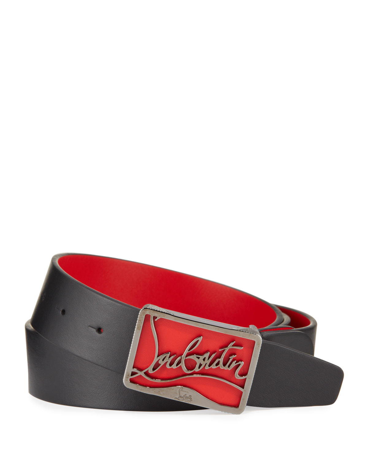 christian louboutin belt mens