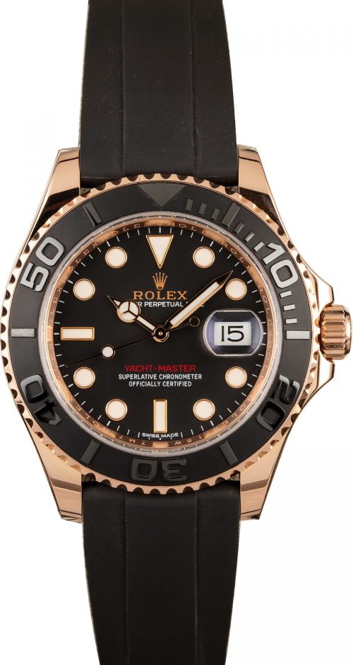 ROLEX EVEROSE YACHT-MASTER 116655 OYSTERFLEX