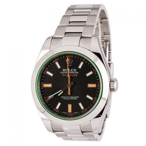 ROLEX MILGAUSS GREEN SAPPHIRE CRYSTAL 116400GV - Image 3