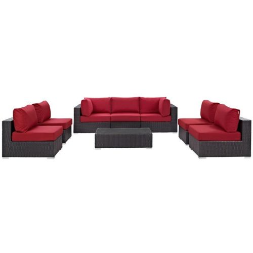 Modway Convene 8 Piece Patio Sofa Set
