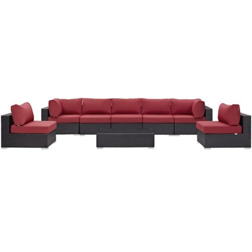 Modway Convene 8 Piece Patio Sofa Set